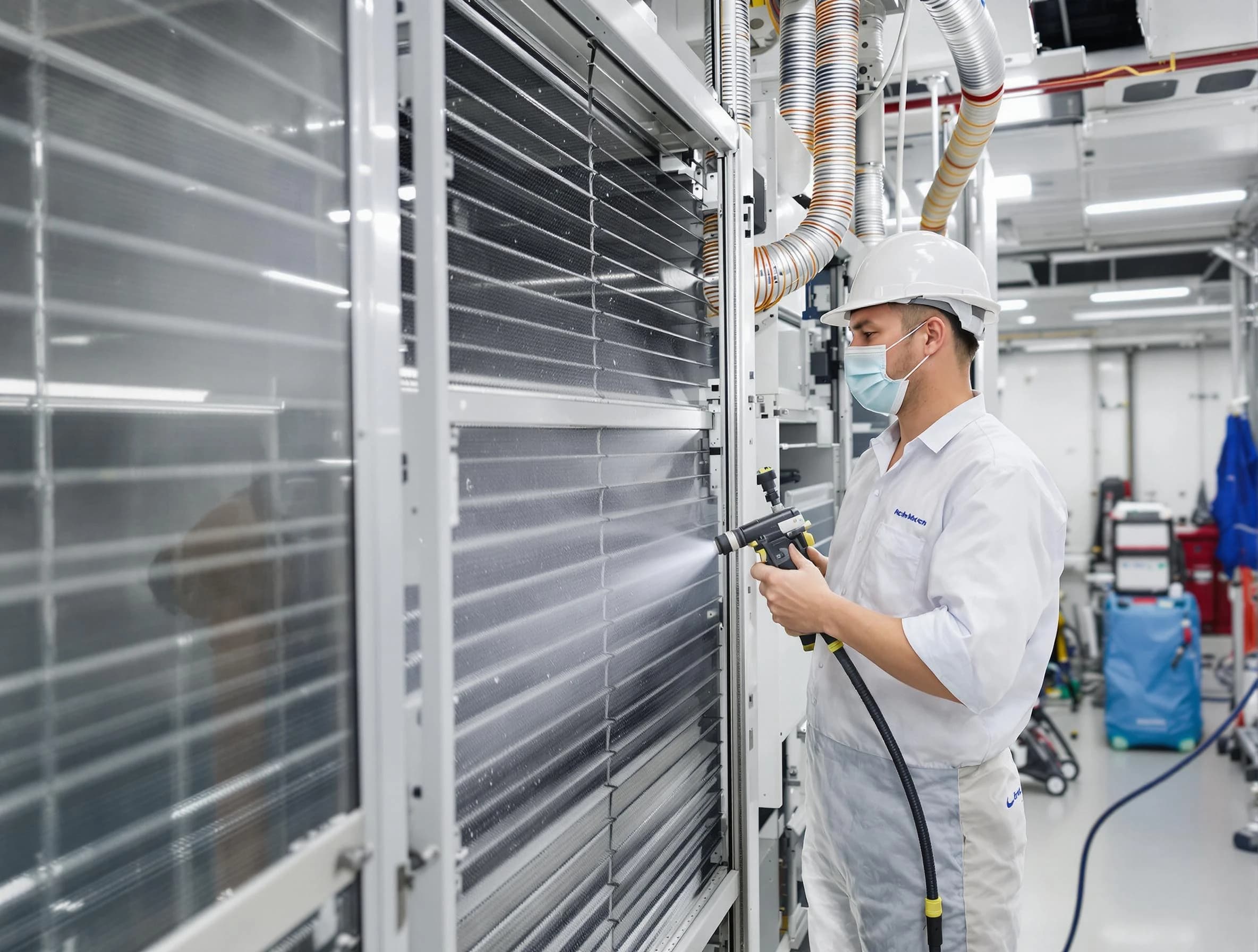 Professional AC coil cleaning by Choctaw Air Duct Cleaning in Choctaw