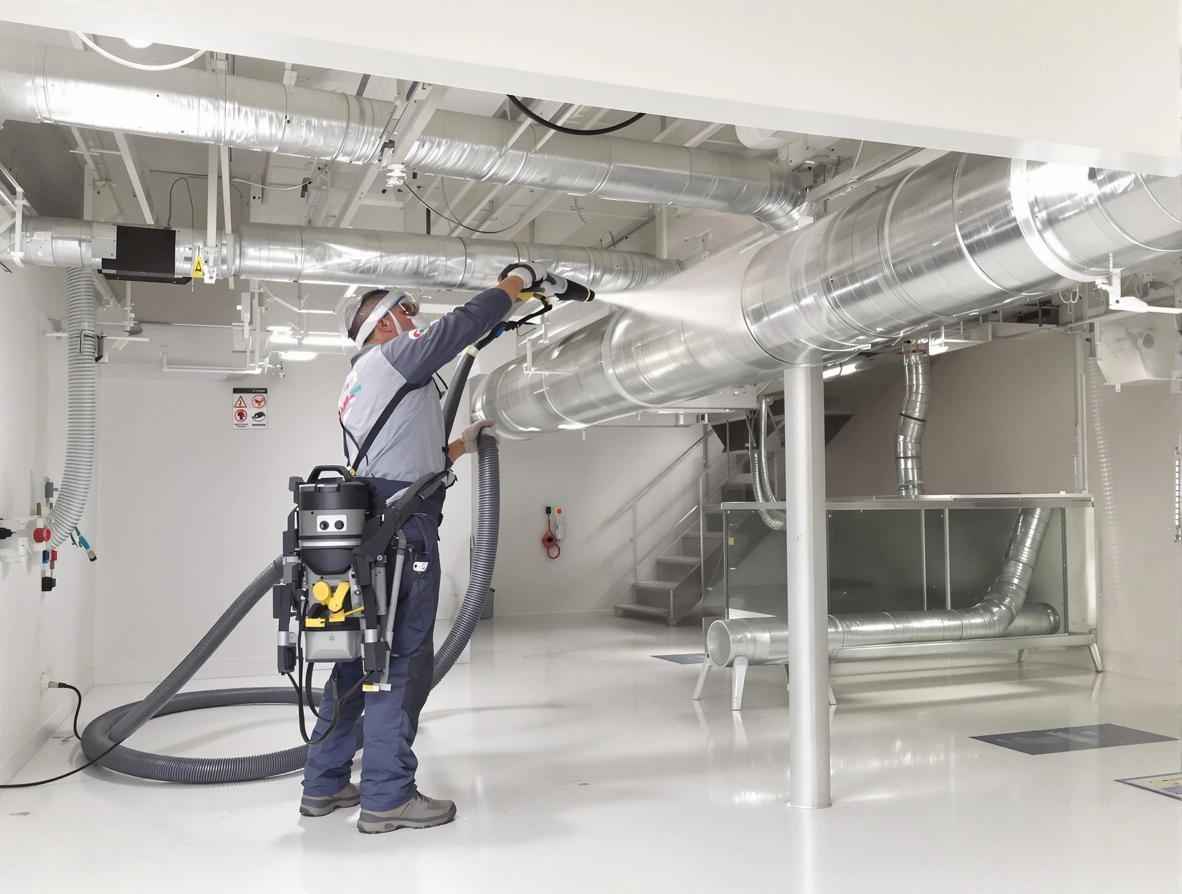 Professional central duct cleaning by Choctaw Air Duct Cleaning in Choctaw