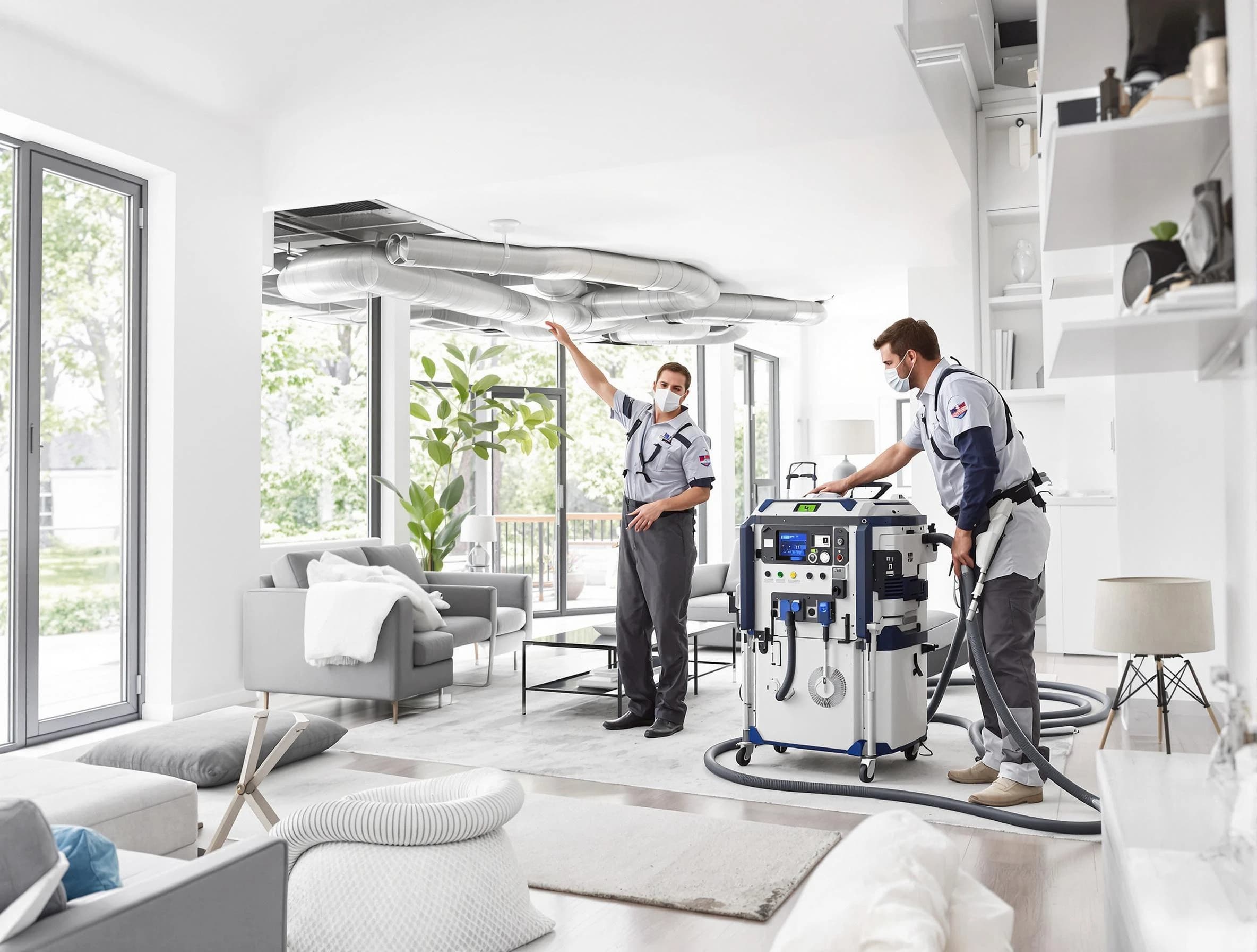 Choctaw Air Duct Cleaning professional conducting pure air duct cleaning with state-of-the-art equipment in Choctaw