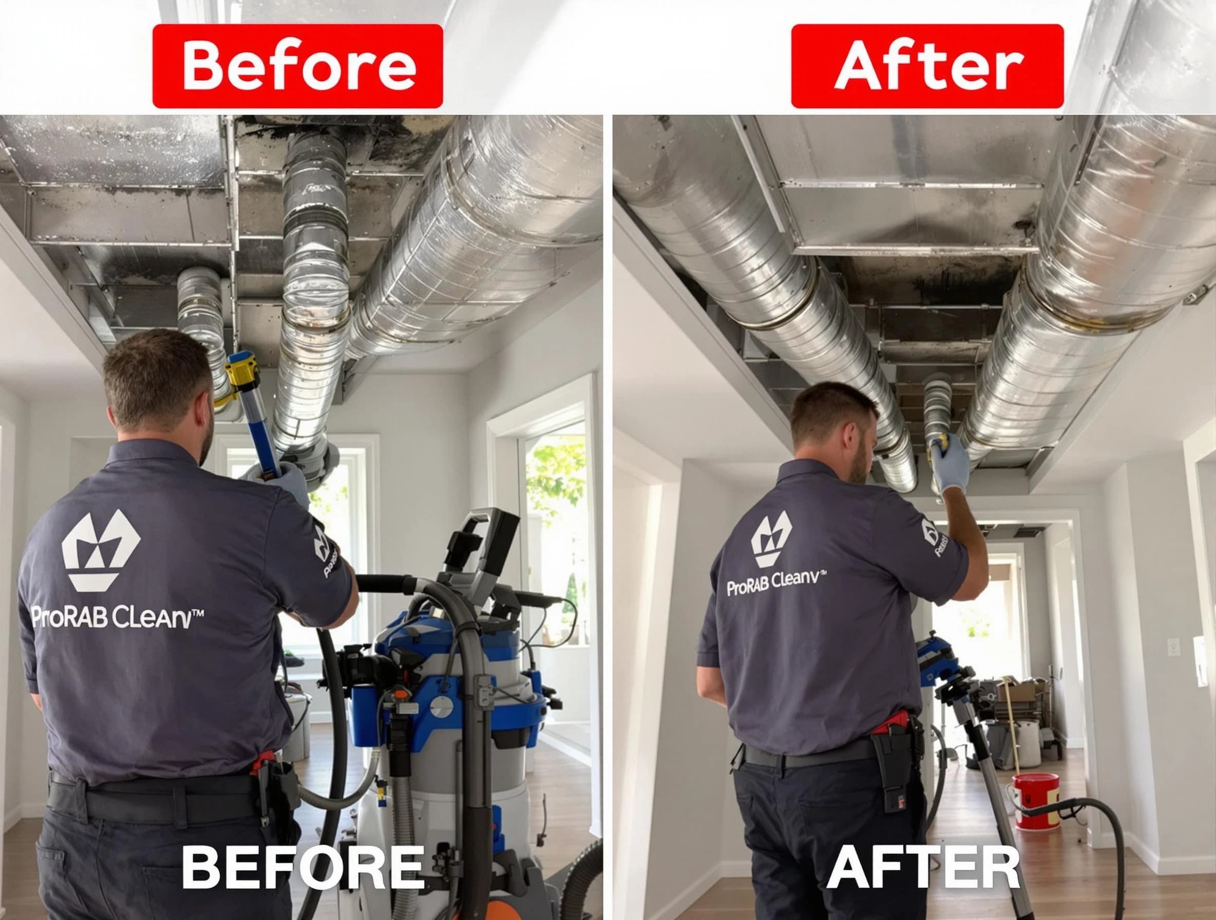 Choctaw Air Duct Cleaning expert performing thorough residential duct cleaning in a Choctaw home