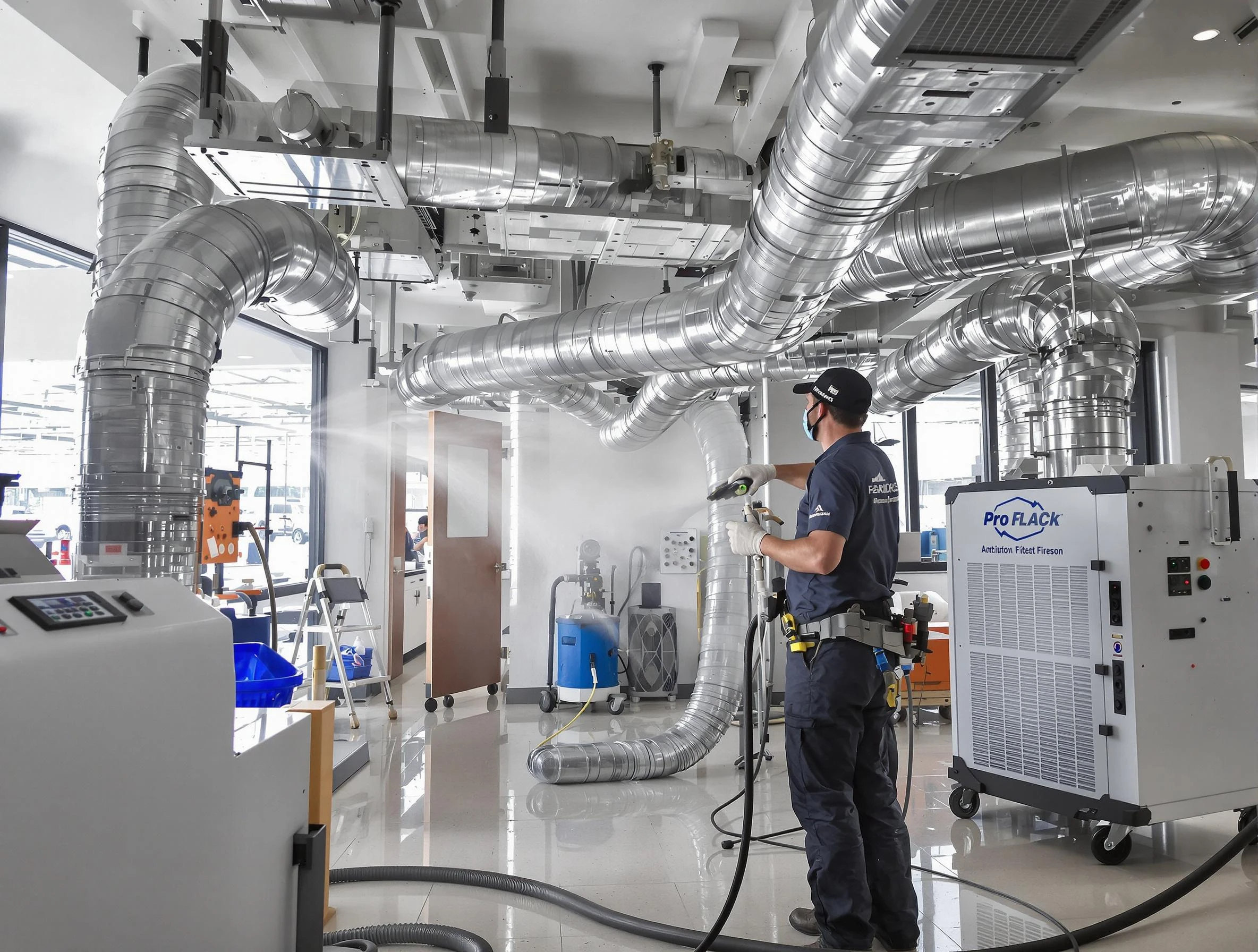 Negative Pressure Air Duct Cleaning in Choctaw