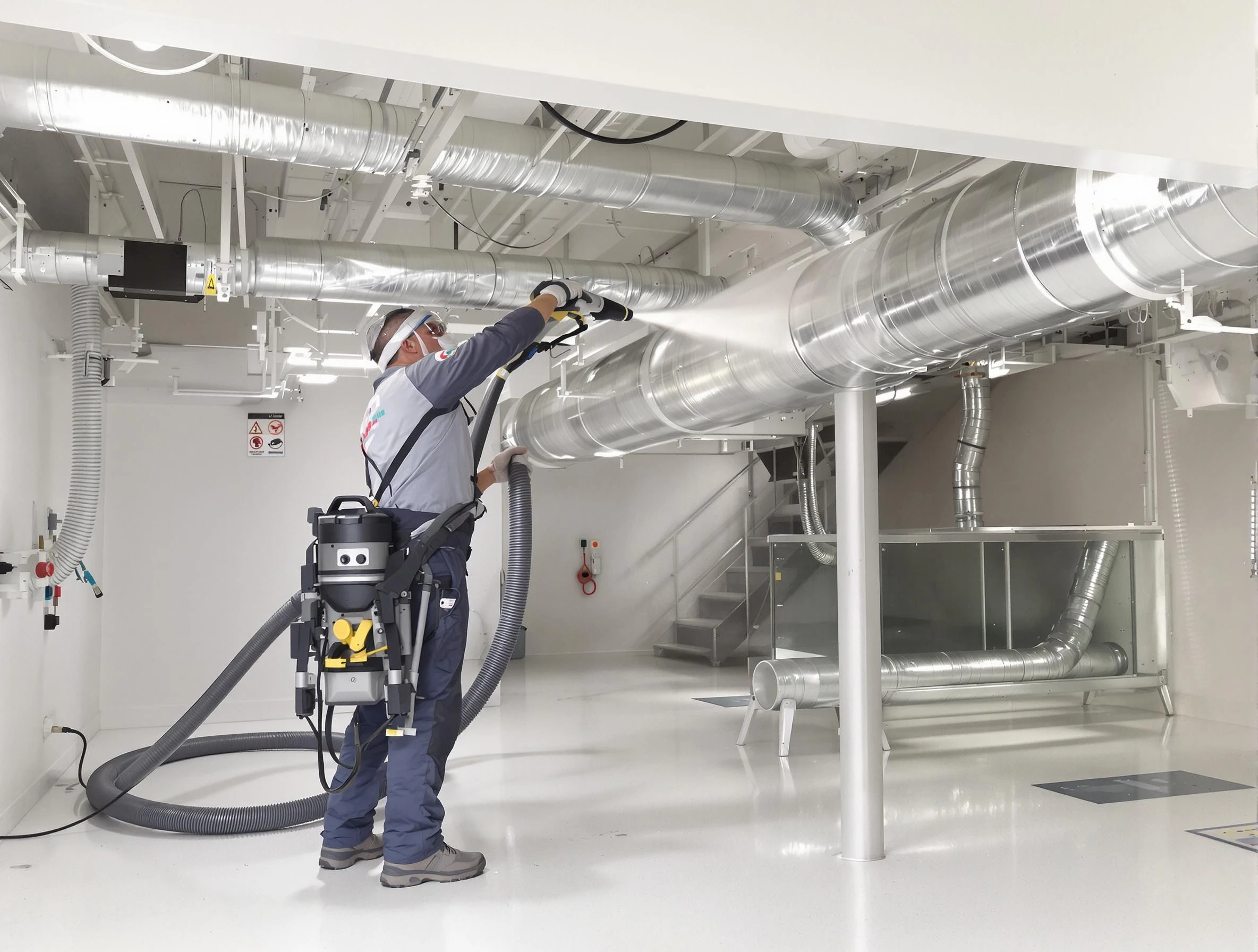 Professional central duct cleaning by Choctaw Air Duct Cleaning in Choctaw