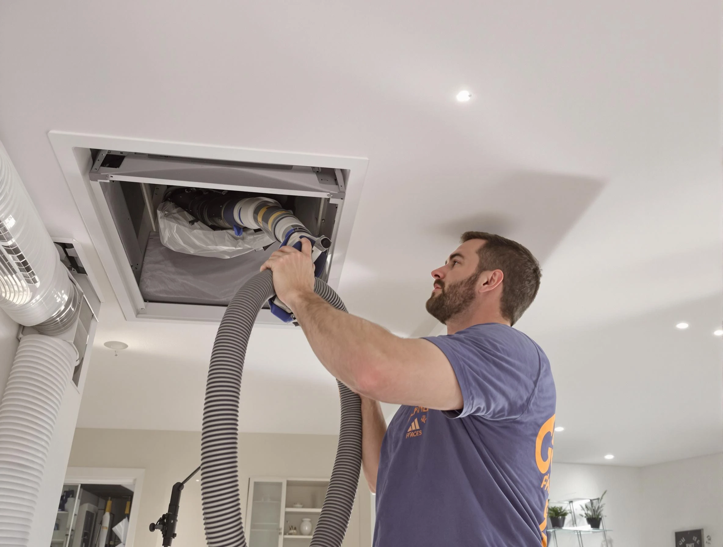 Precision indoor duct cleaning by Choctaw Air Duct Cleaning in Choctaw